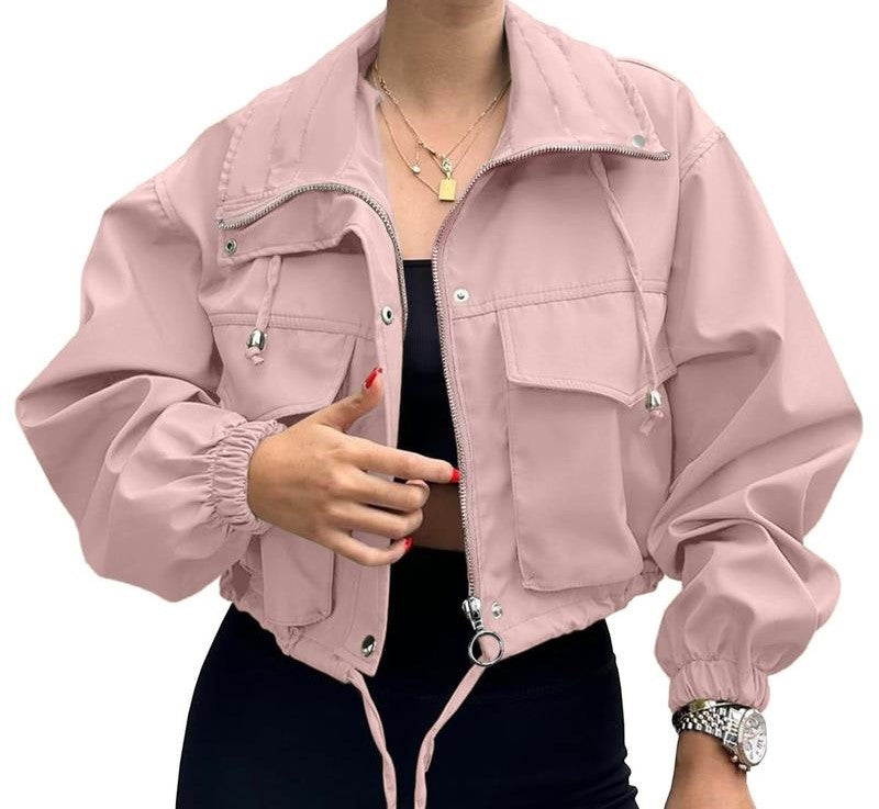 Women’s Zip-Up Cropped Anorak Coat