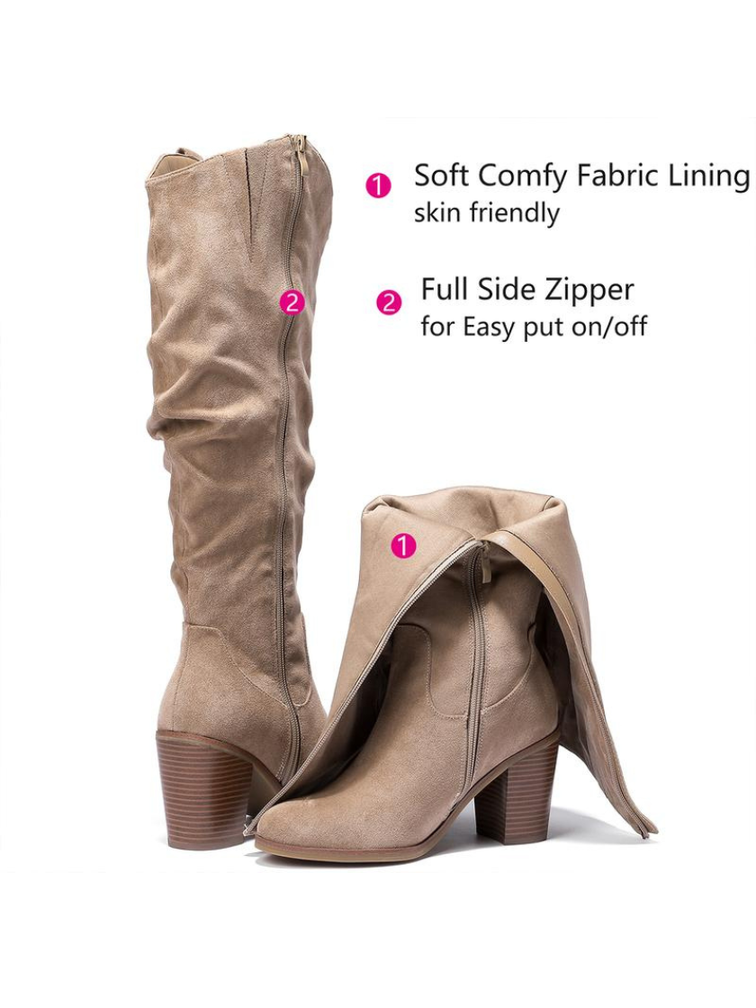 Wide Fit Knee High Boots