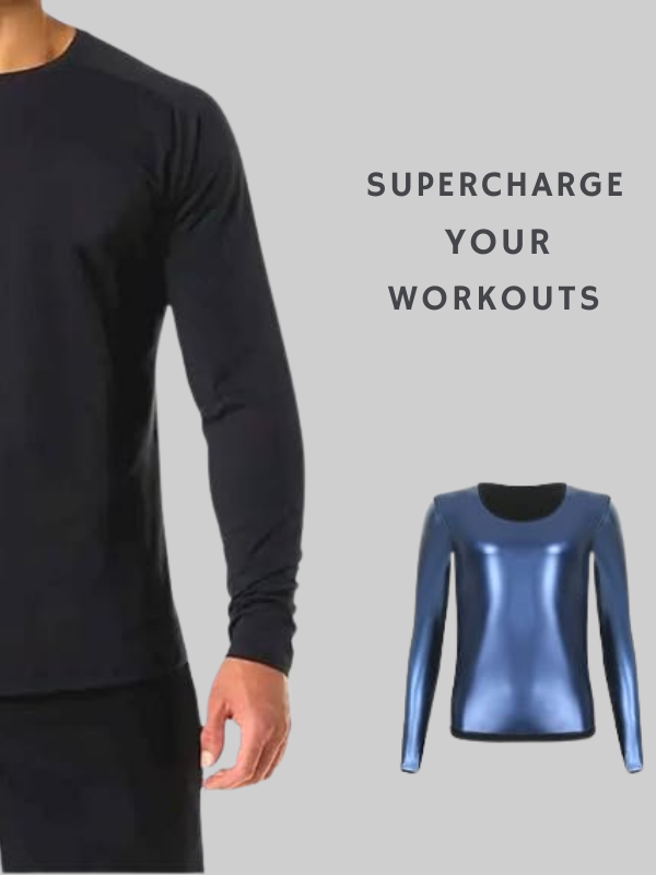 Sauna steaming suit slimming body shaping suit top long sleeve