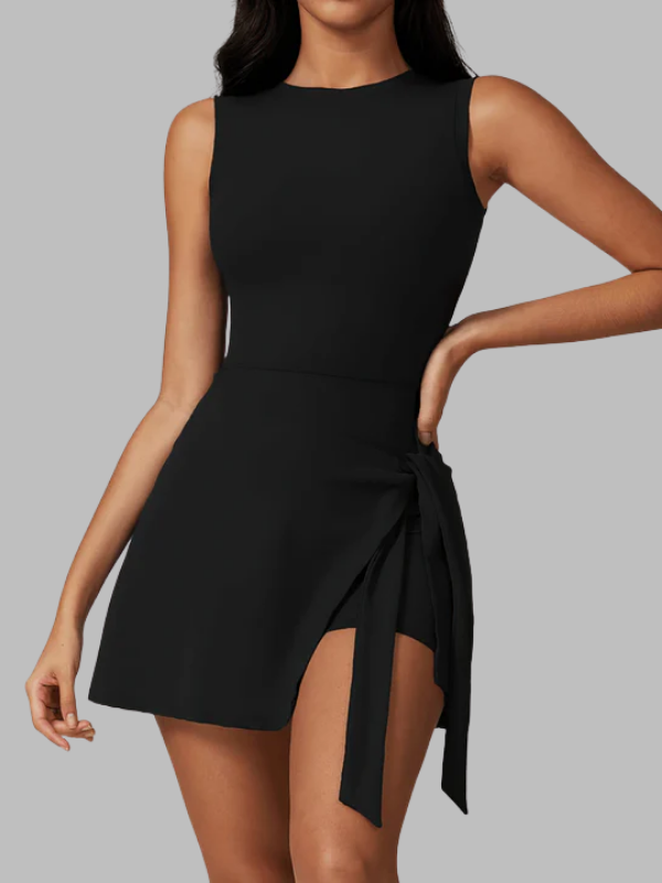 Waist-Cinching Sporty Romper