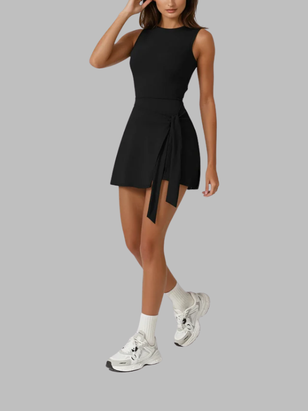 Waist-Cinching Sporty Romper