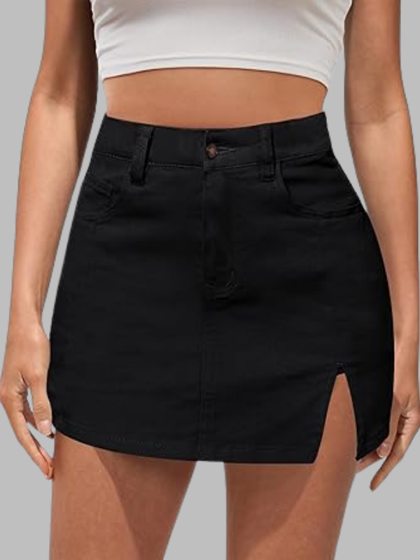 Hidden Shorts Denim Skort