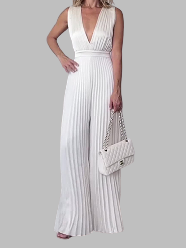 Elegant Pleated Jumpsuit