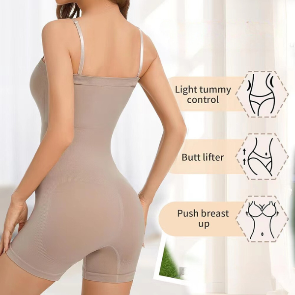 Body moldeador con tirantes extraíbles y sin costuras