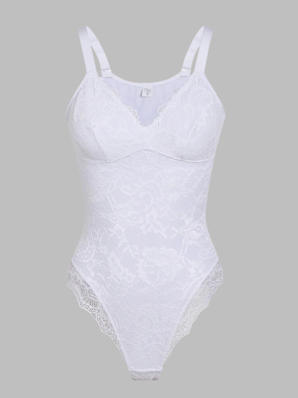 Lace V-Neck Shapewear