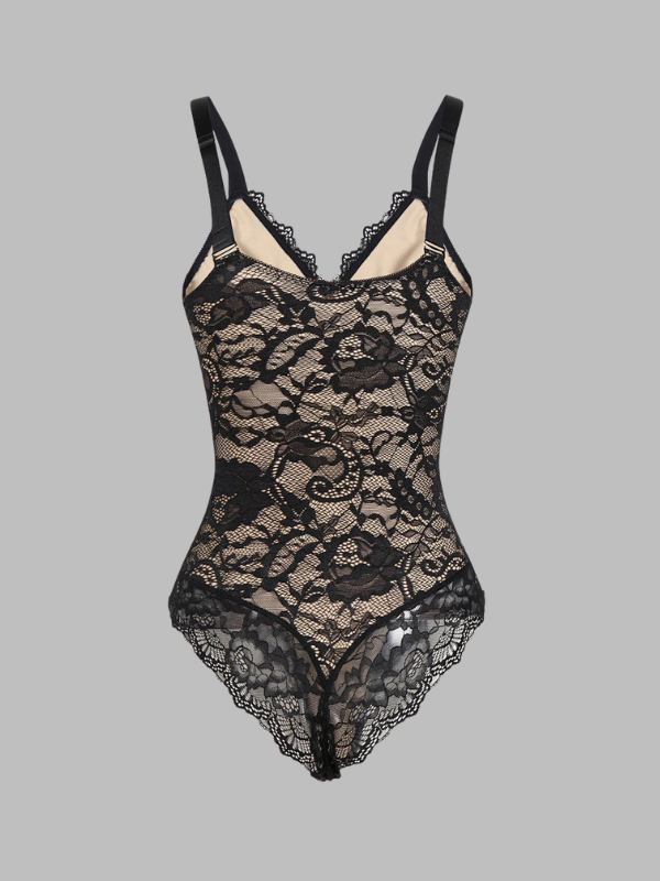 Lace V-Neck Shapewear