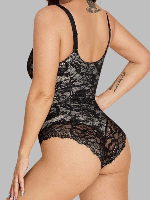 Lace V-Neck Shapewear