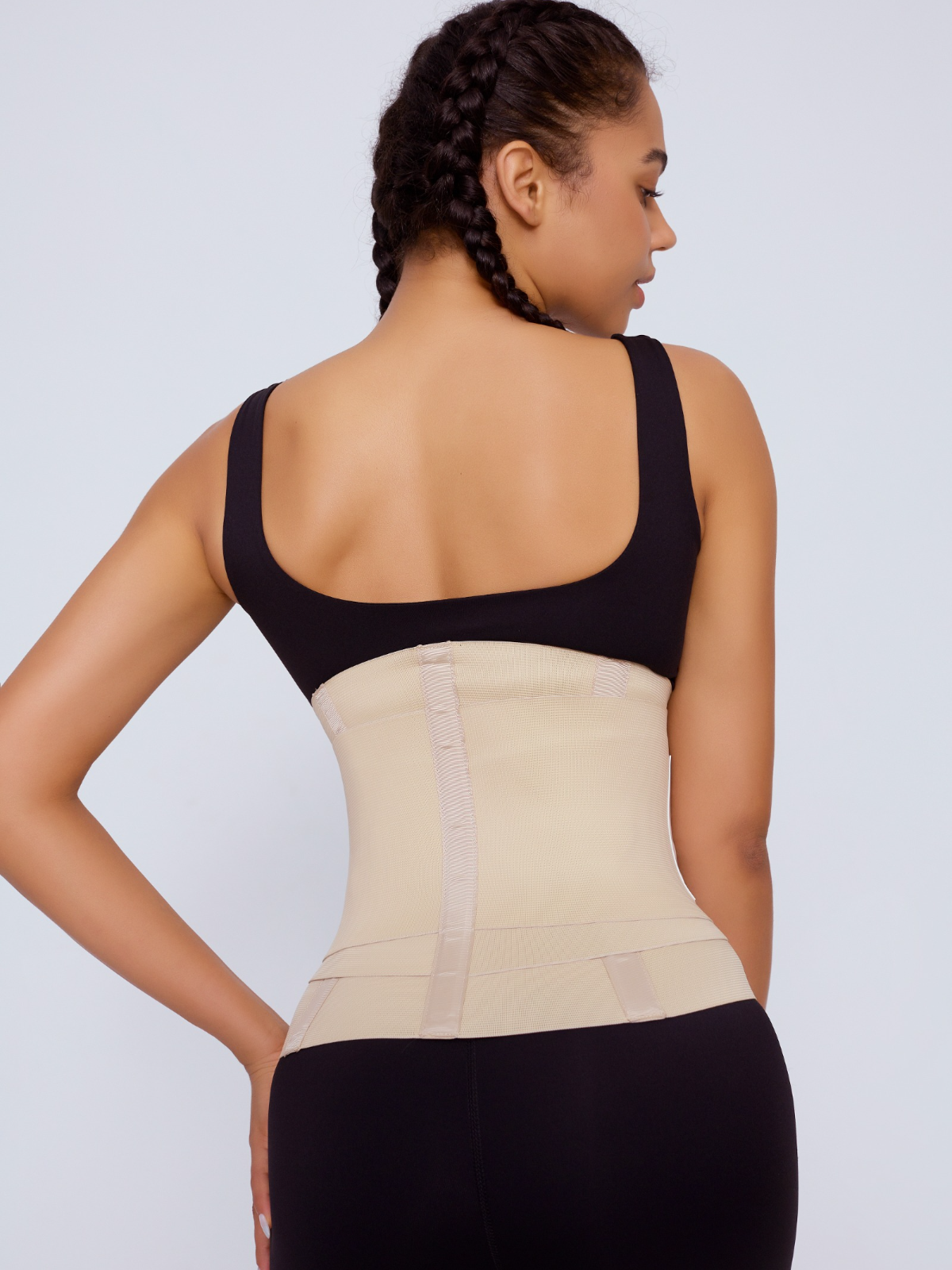 Hook Eye Hourglass Girdle(Beige)-(Black Friday)