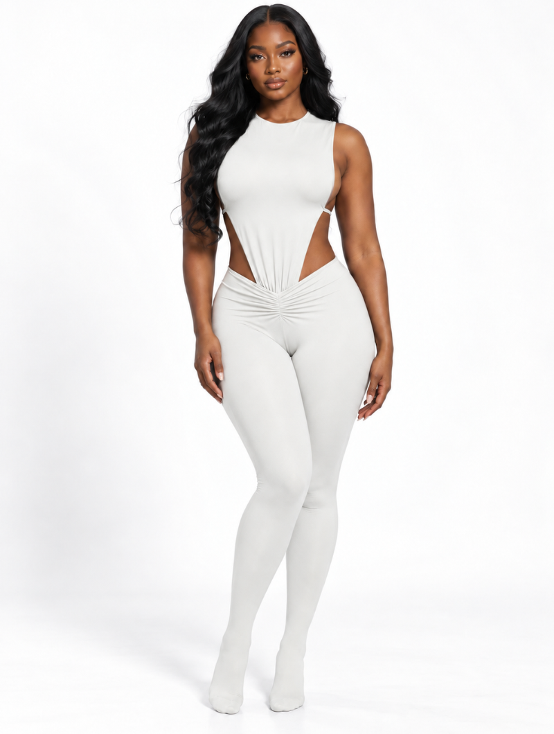 Hourglass Ruched Footed Set