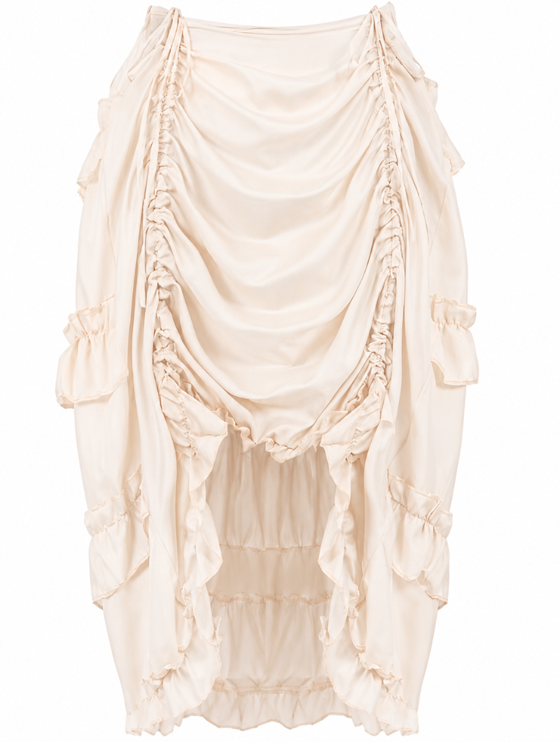 Drawstring Ruffle Skirt