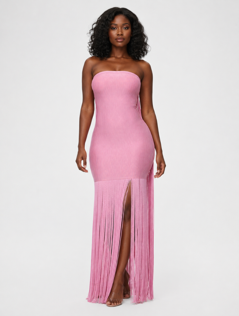 Blush Tassel Maxi