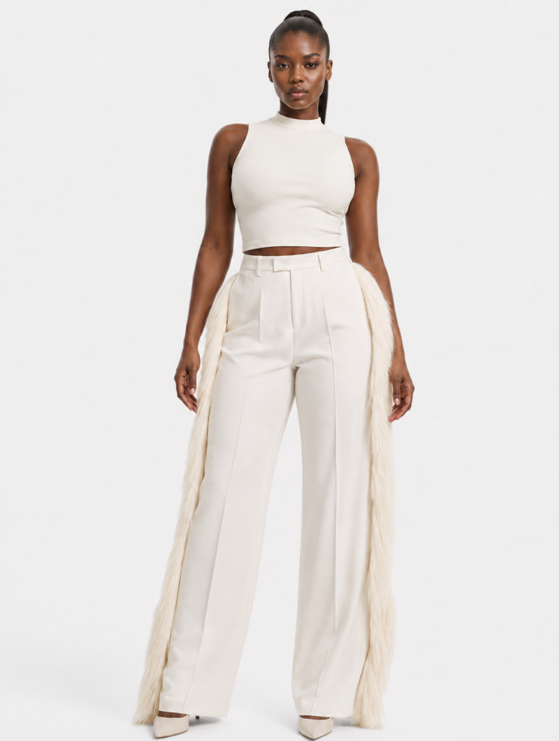 Fringed Side Tux Trousers