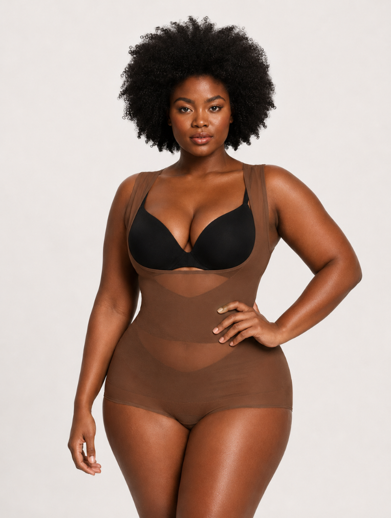 Open Bust Shaper Bodysuit