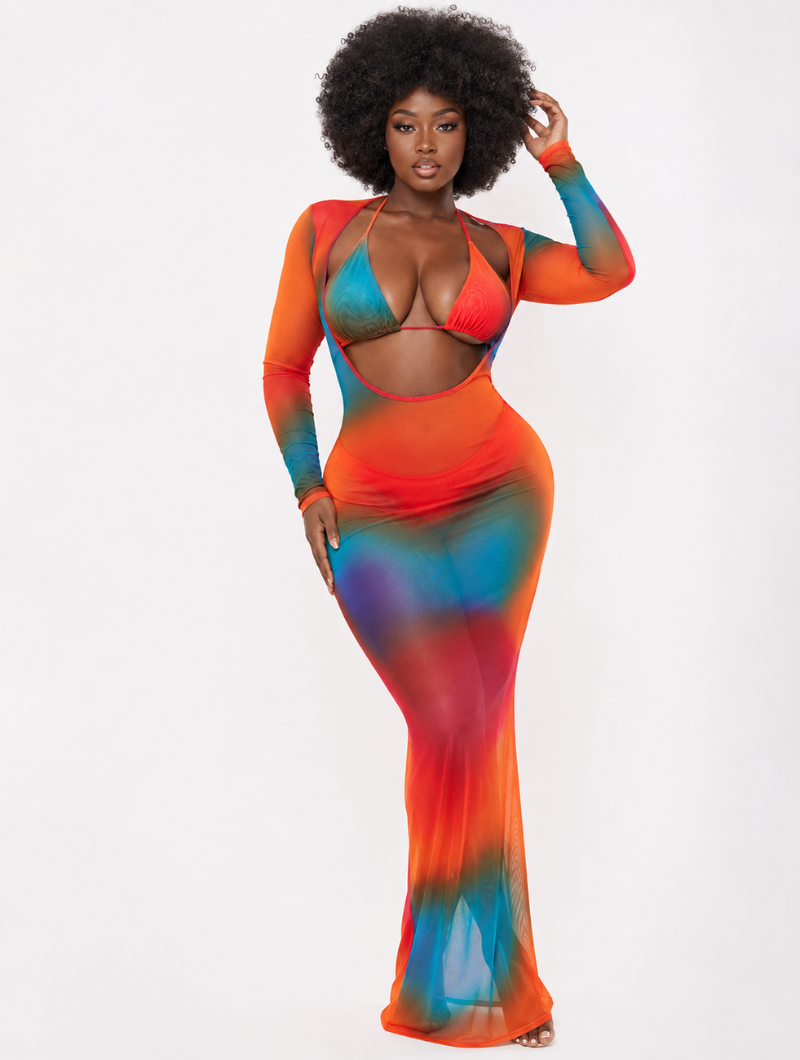 Sunset Mesh Bikini Set