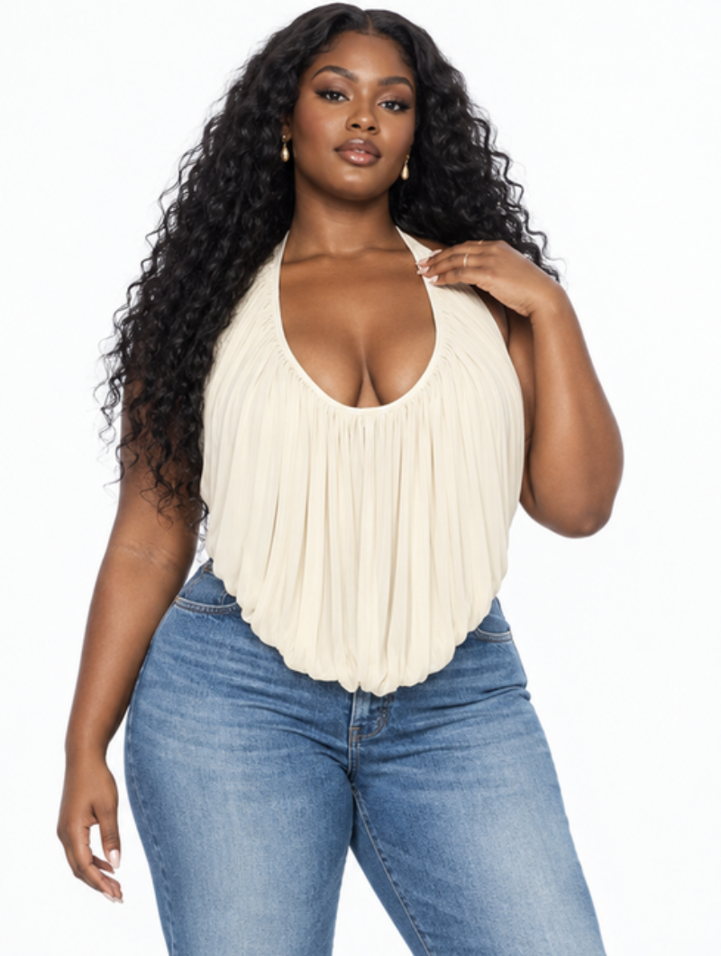 Chain Backless Halter Top (Pre-Order)