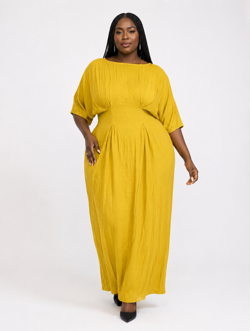 Aura Draped Waist Maxi