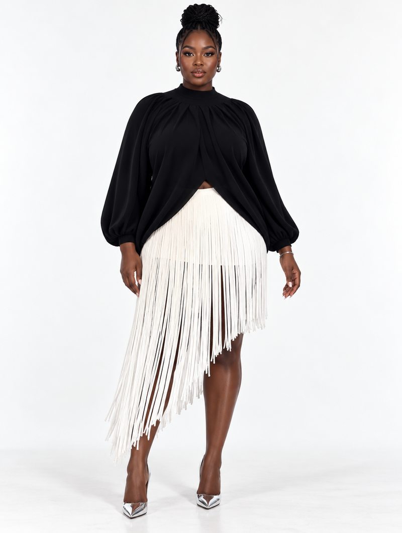 Noir Contrast Fringe Set