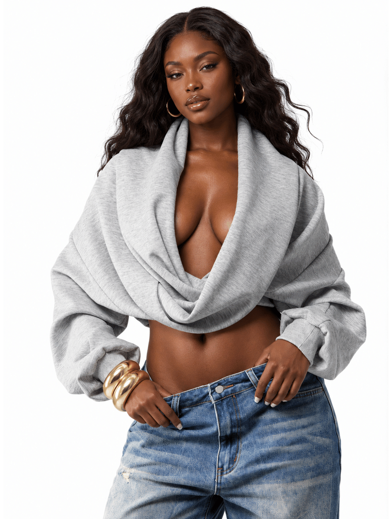 Twisted Cowl Crop Top