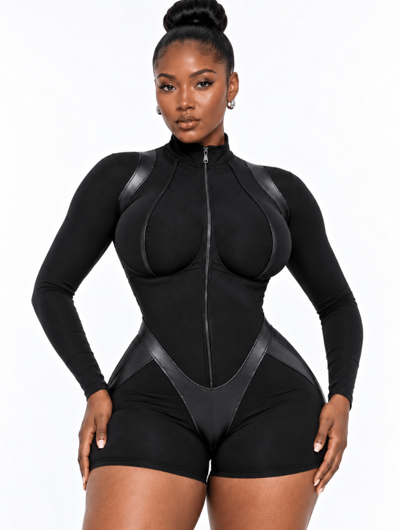 Hourglass Sculpt Zip Romper