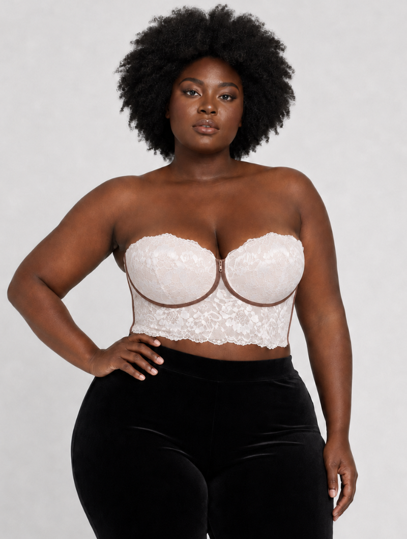 Strapless Lace Corset Bustier (Pre-Order)