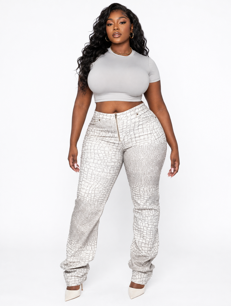 Croc Straight Pants