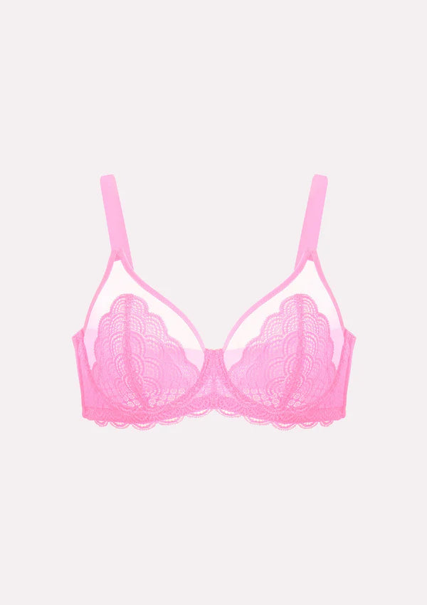 Mermaid Scales Lace Unlined Bra