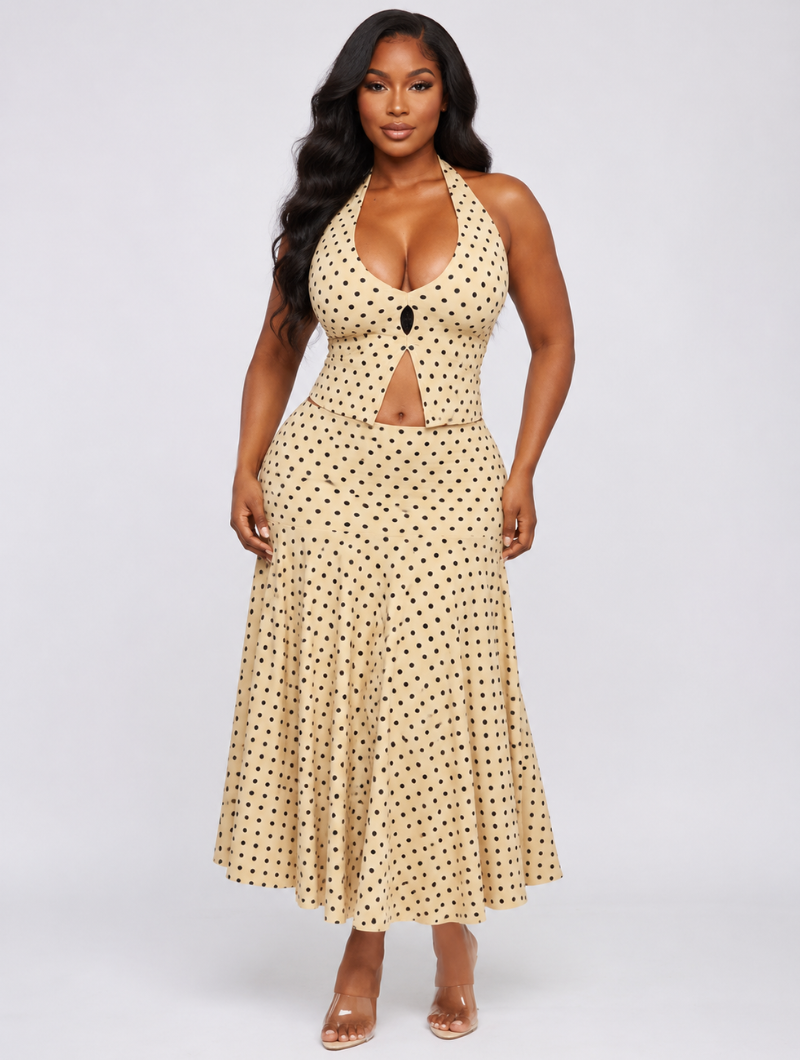 Polka Dot Secret Skort Set