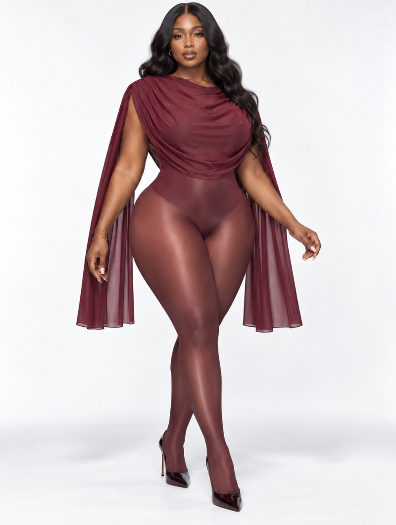 Drape Cape Bodysuit