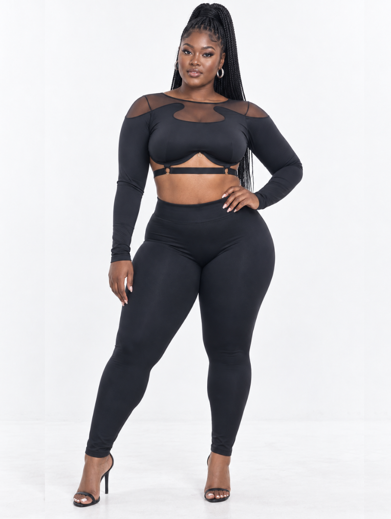 Caged Cutout Legging Set (Pre-Order)