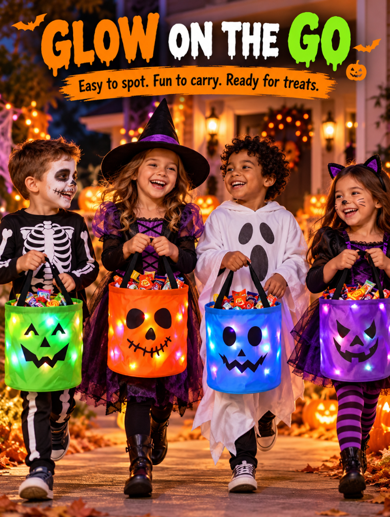 Spooky Glow Candy Bucket