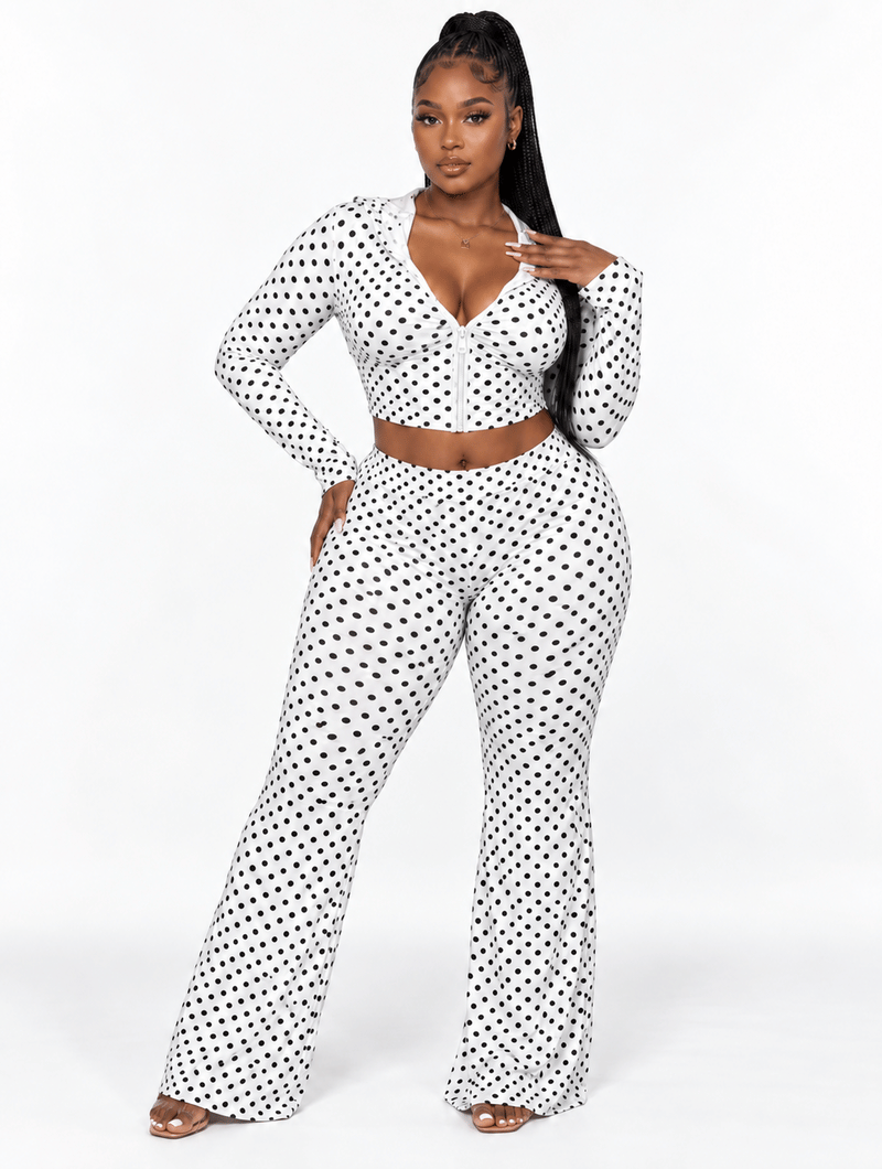 Retro Polka Flare Set
