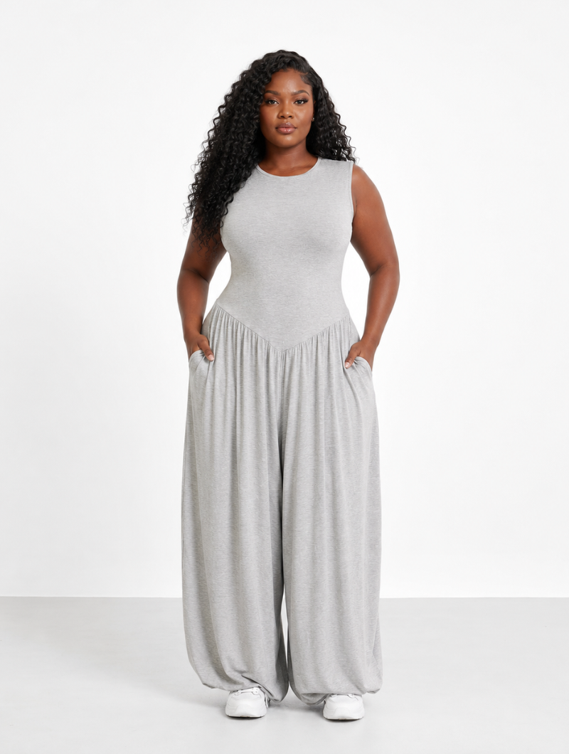 Drop Waist Balloon Jumpsuit