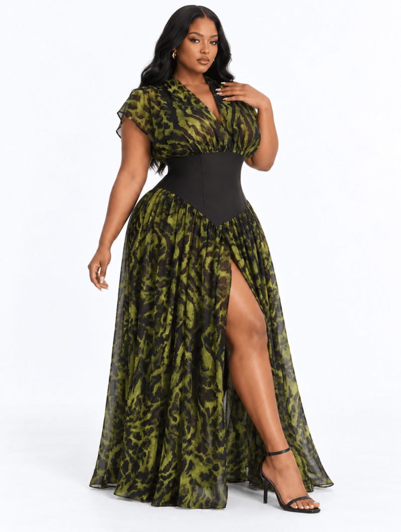 Untamed Elegance Maxi Gown