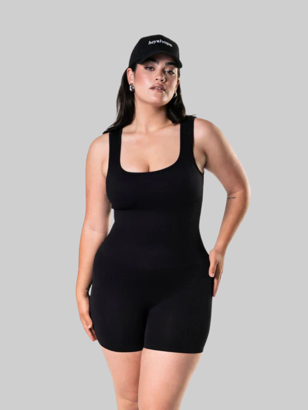 Elegant Square Neck Sculpt Suit