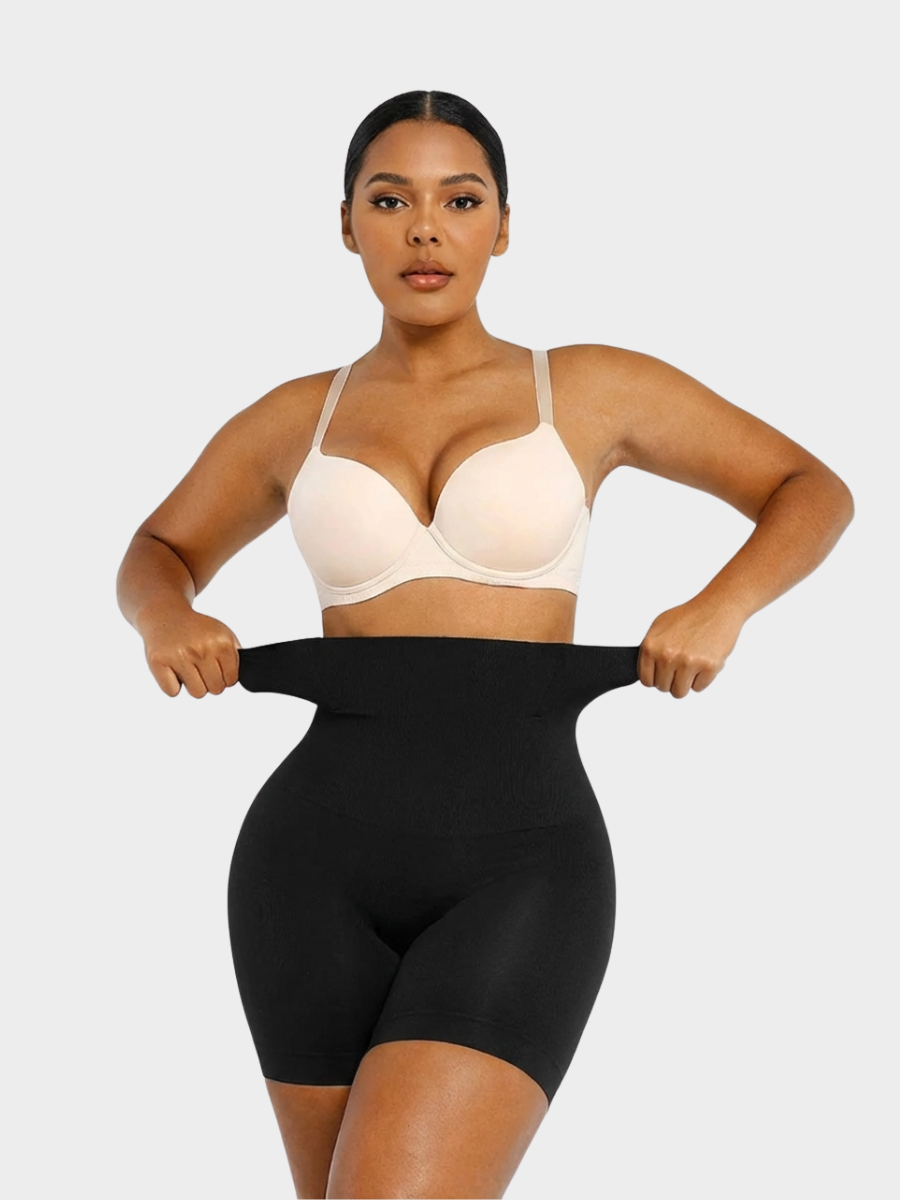 High-Waist Shaping Shorts
