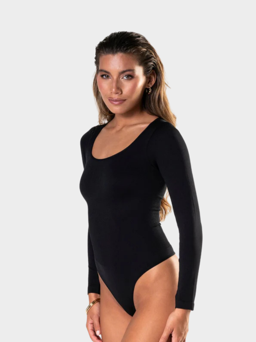 Body string moderne à manches longues