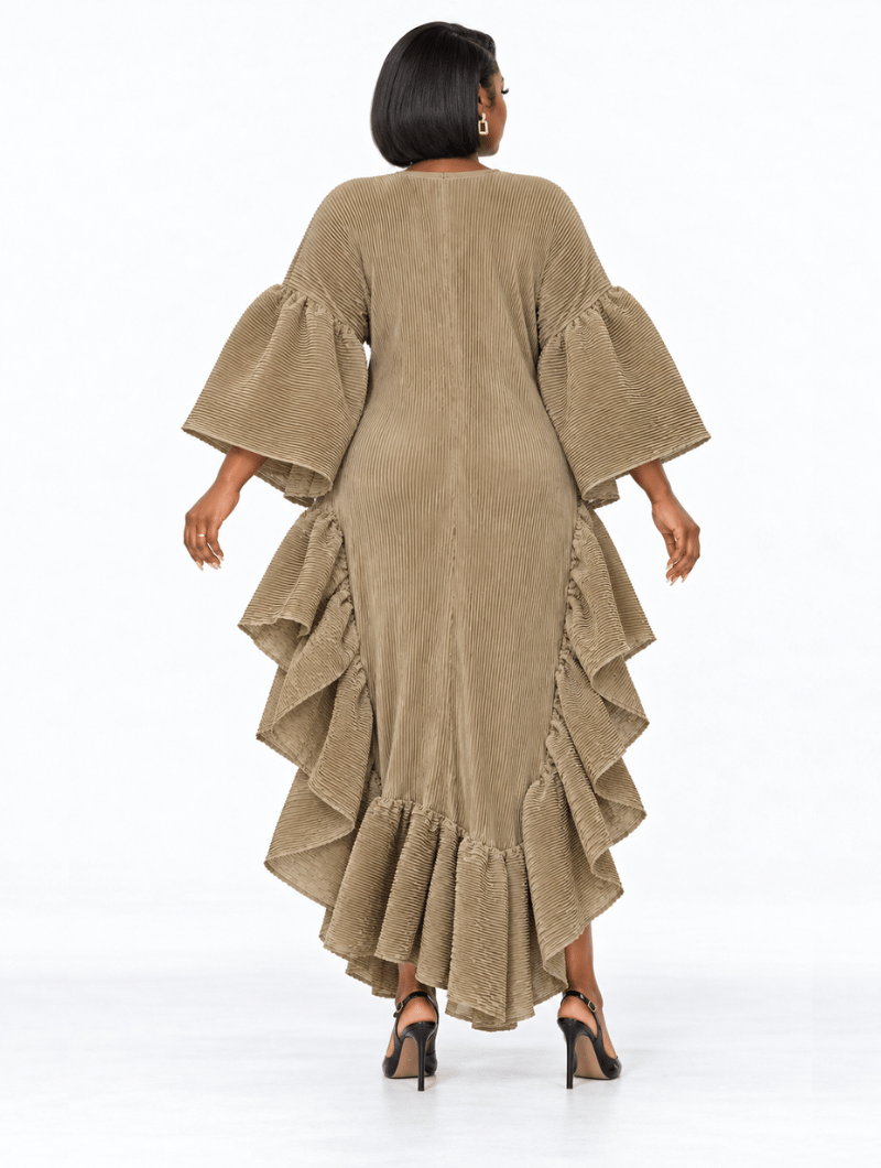 Goddess Pleated Wave Dress