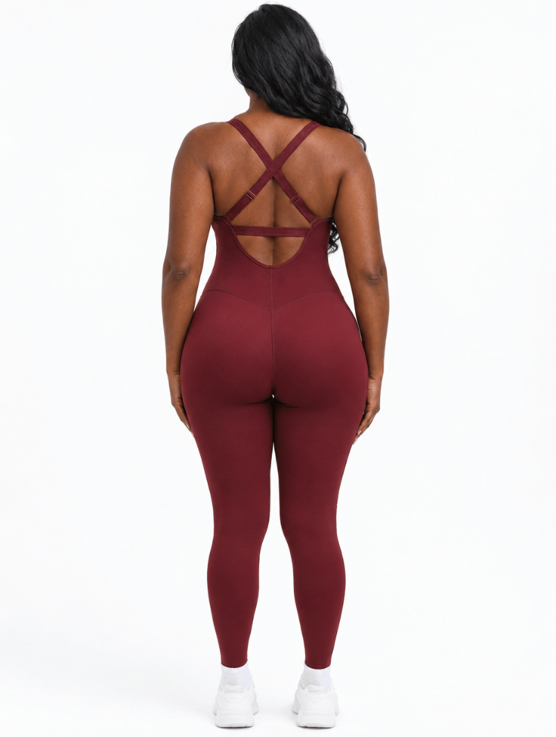 Cross Back Sculpt Jumpsuit