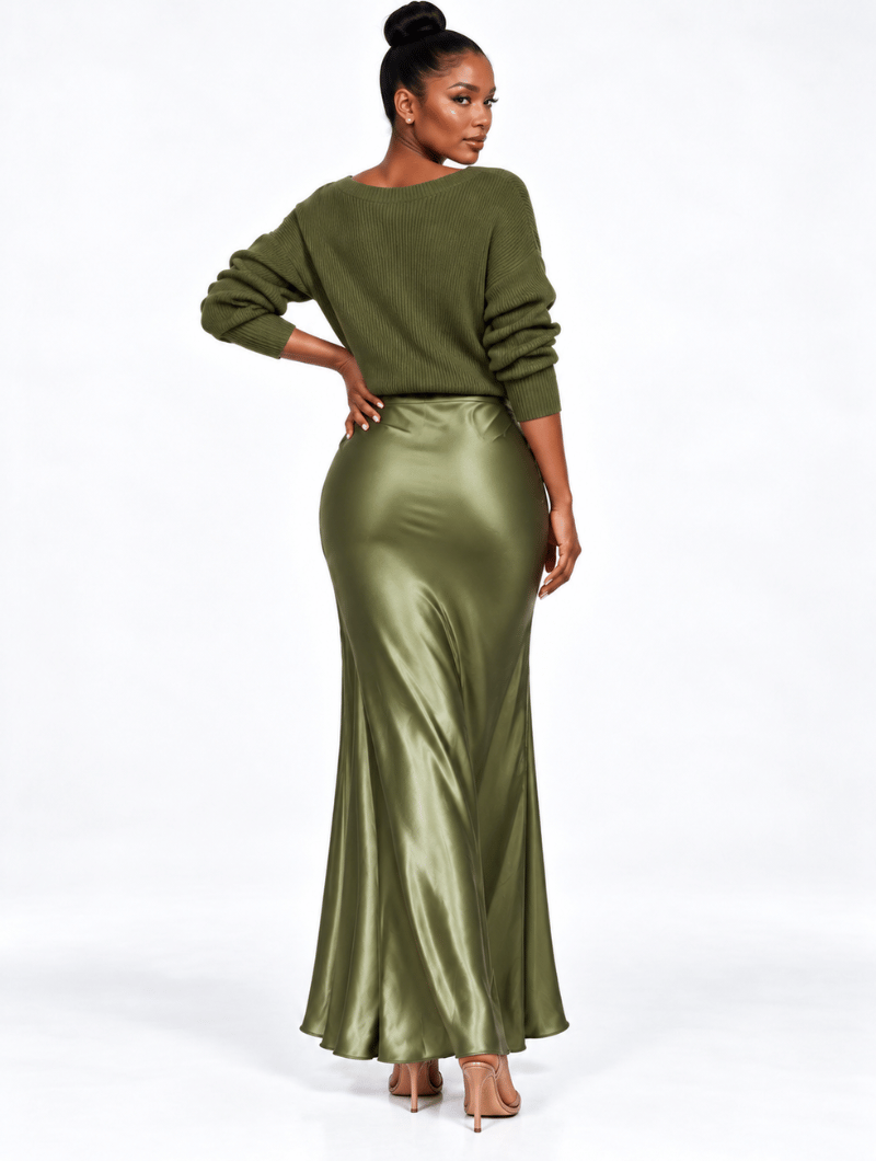 Silk Meets Knit Set