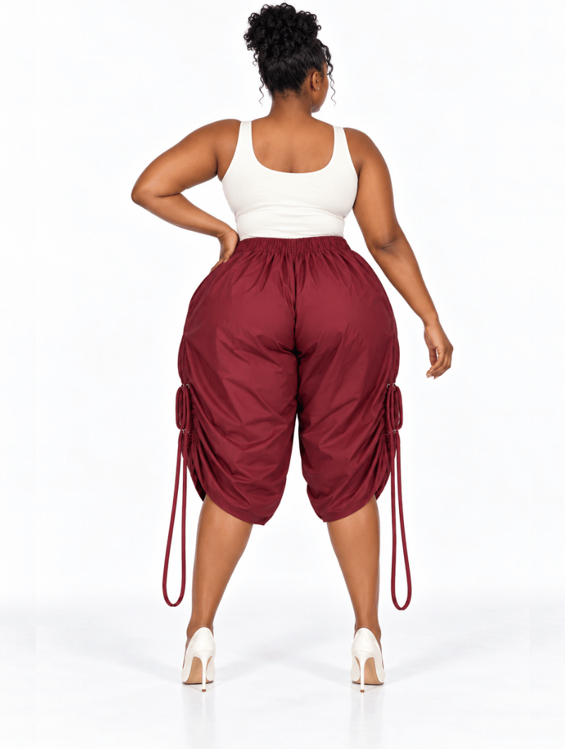 Cinch Bubble Cropped Pants