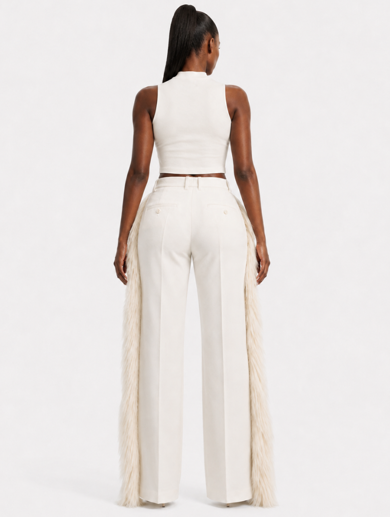 Fringed Side Tux Trousers