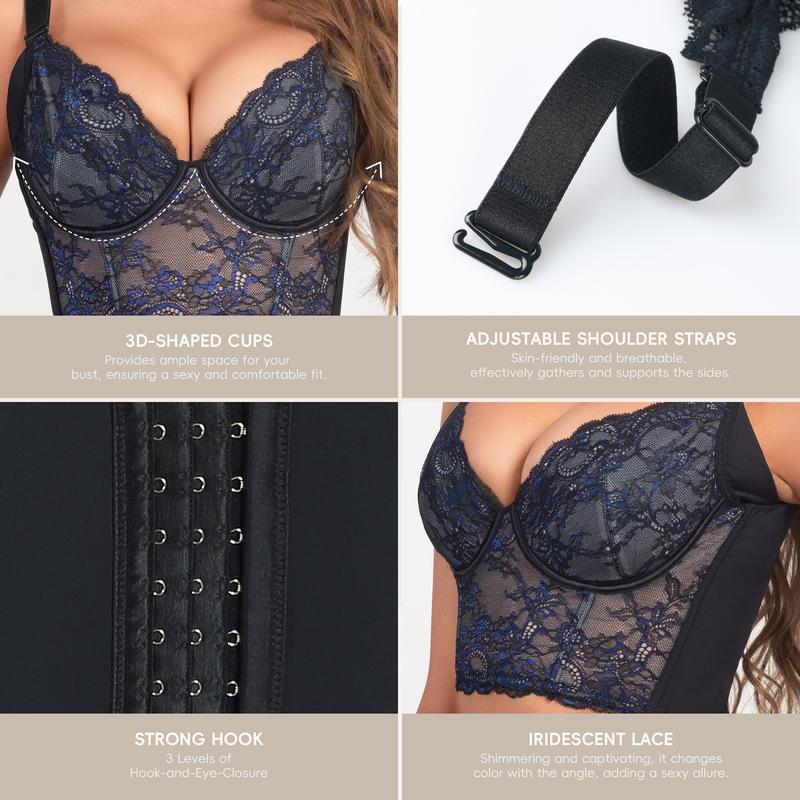 Lace Push-Up Corset Bra Top