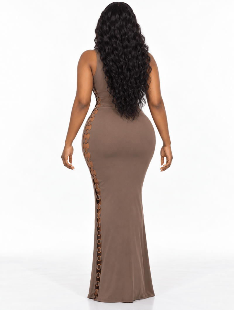 Linked Ring Maxi Dress