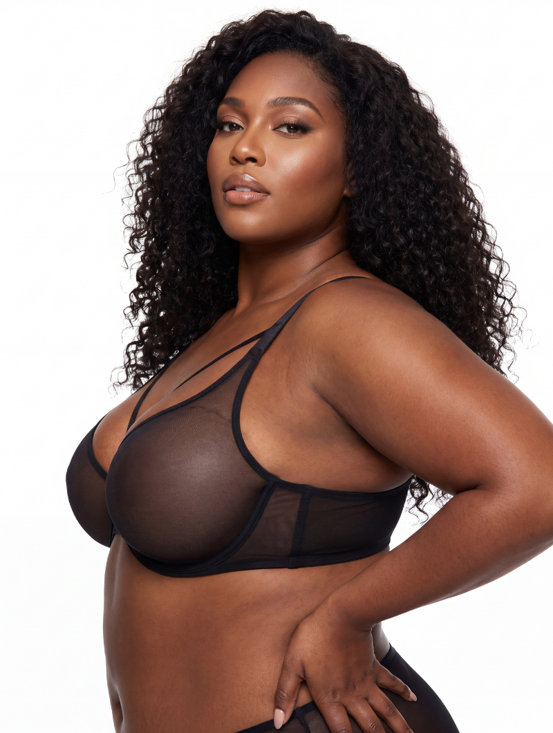Mesh V-Strap Bra