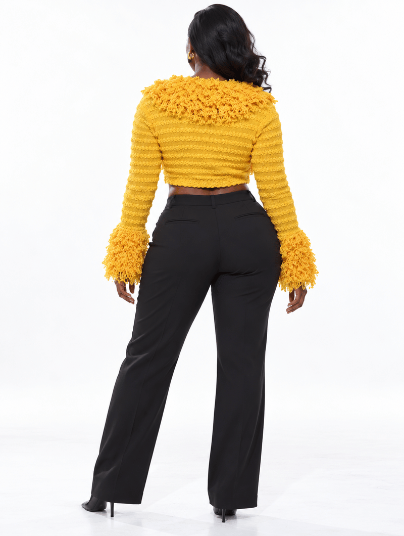 Shaggy Crop Cardigan
