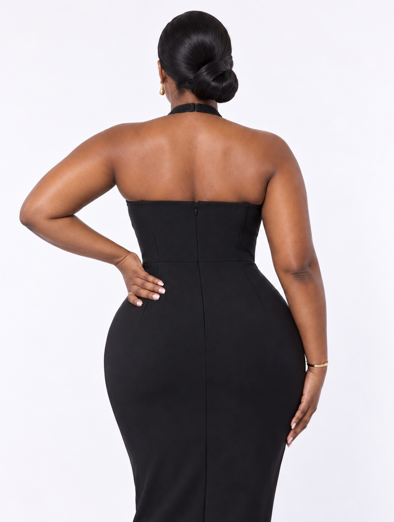 Wave Contour Maxi Dress