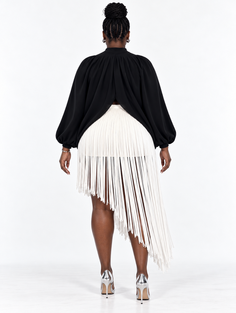Noir Contrast Fringe Set