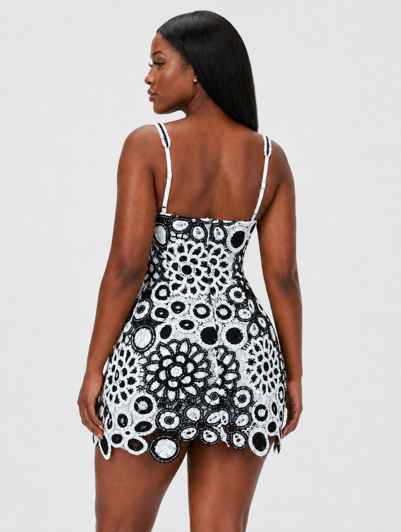 Retro Daisy Lace Dress