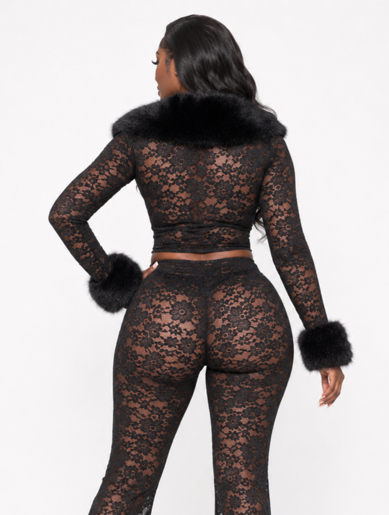 Sultry Fur Flare Set