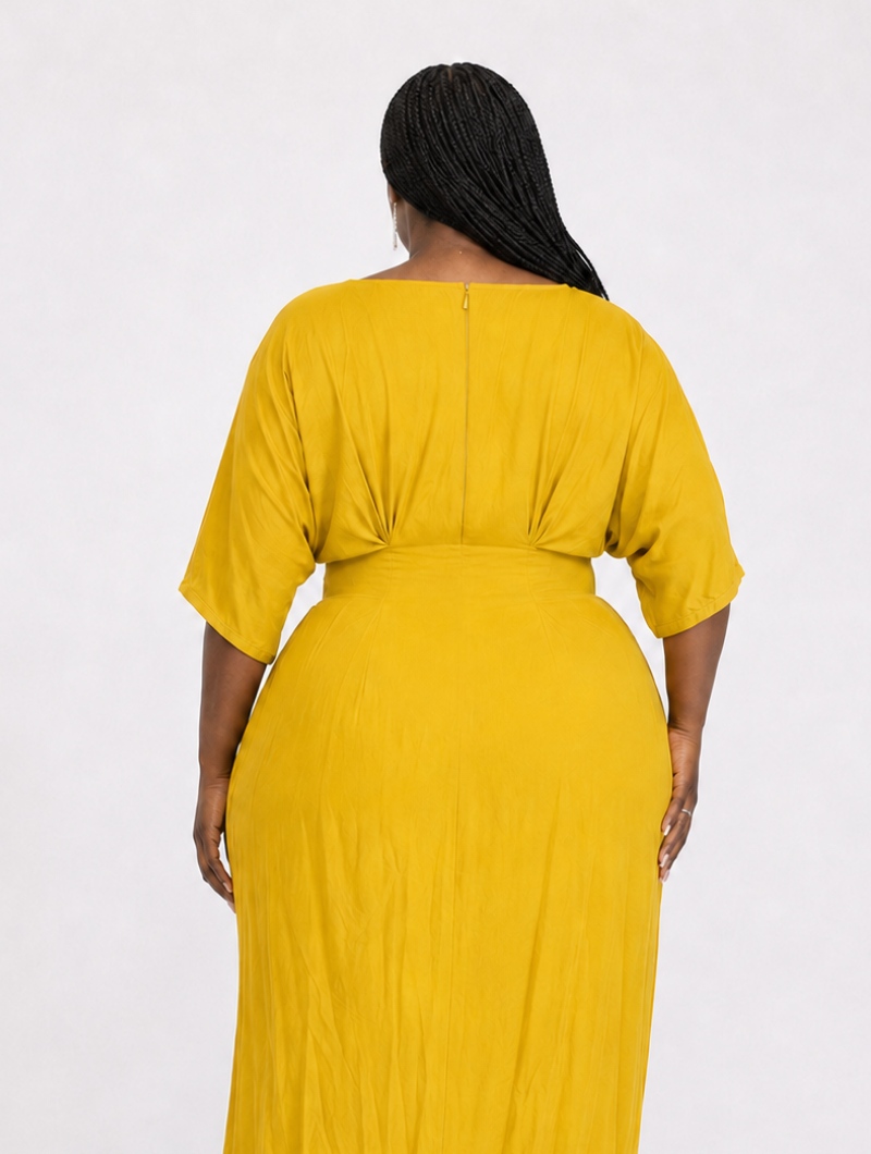 Aura Draped Waist Maxi